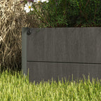 35.6" x 15" x 70.9" Raised Garden Bed with Trellis, Dark Grey