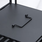 Folding Potting Bench Table with Storage Shelf, Leaf Pattern