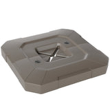 2-Piece Cantilever Umbrella Base Weight Set, 231 lb, Brown