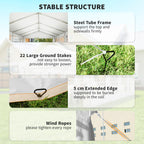 13' x 26' Heavy Duty Party Tent and Carport with Sidewalls, White