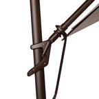 AKZ PLUS 11.5' Square Cantilever Umbrella - Bronze Frame & Taupe Canopy