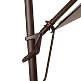 AKZ PLUS 11.5' Square Cantilever Umbrella - Bronze Frame & Taupe Canopy