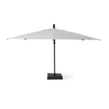 AKZ PLUS 11.5' Square Cantilever Umbrella - Black Frame & Cast Silver Canopy