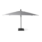 AKZ PLUS 11.5' Square Cantilever Umbrella - Black Frame & Canvas Granite Canopy