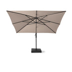 AKZ PLUS 11.5' Square Cantilever Umbrella - Black Frame & Taupe Canopy