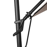 AKZ PLUS 11.5' Square Cantilever Umbrella - Black Frame & Taupe Canopy