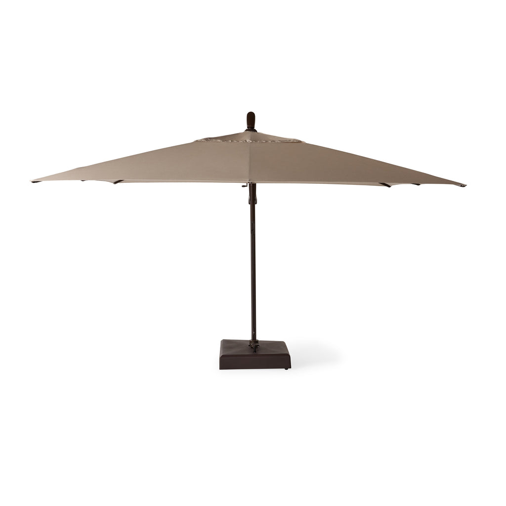 AKZ PLUS 11.5' Square Cantilever Umbrella - Bronze Frame & Canvas Flax Canopy
