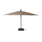 AKZ PLUS 11.5' Square Cantilever Umbrella - Bronze Frame & Canvas Flax Canopy