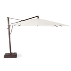 AKZ PLUS 11.5' Square Cantilever Umbrella - Bronze Frame & Natural Canopy
