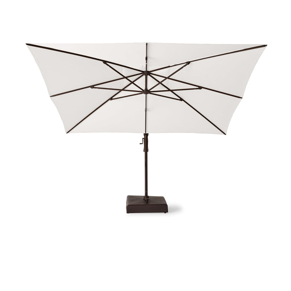 AKZ PLUS 11.5' Square Cantilever Umbrella - Bronze Frame & Natural Canopy