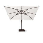 AKZ PLUS 11.5' Square Cantilever Umbrella - Bronze Frame & Natural Canopy