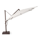AKZ PLUS 11.5' Square Cantilever Umbrella - Bronze Frame & Natural Canopy