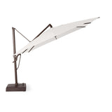 AKZ PLUS 11.5' Square Cantilever Umbrella - Bronze Frame & Natural Canopy