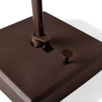 AKZ PLUS 11.5' Square Cantilever Umbrella - Bronze Frame & Natural Canopy
