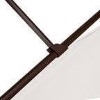AKZ PLUS 11.5' Square Cantilever Umbrella - Bronze Frame & Natural Canopy