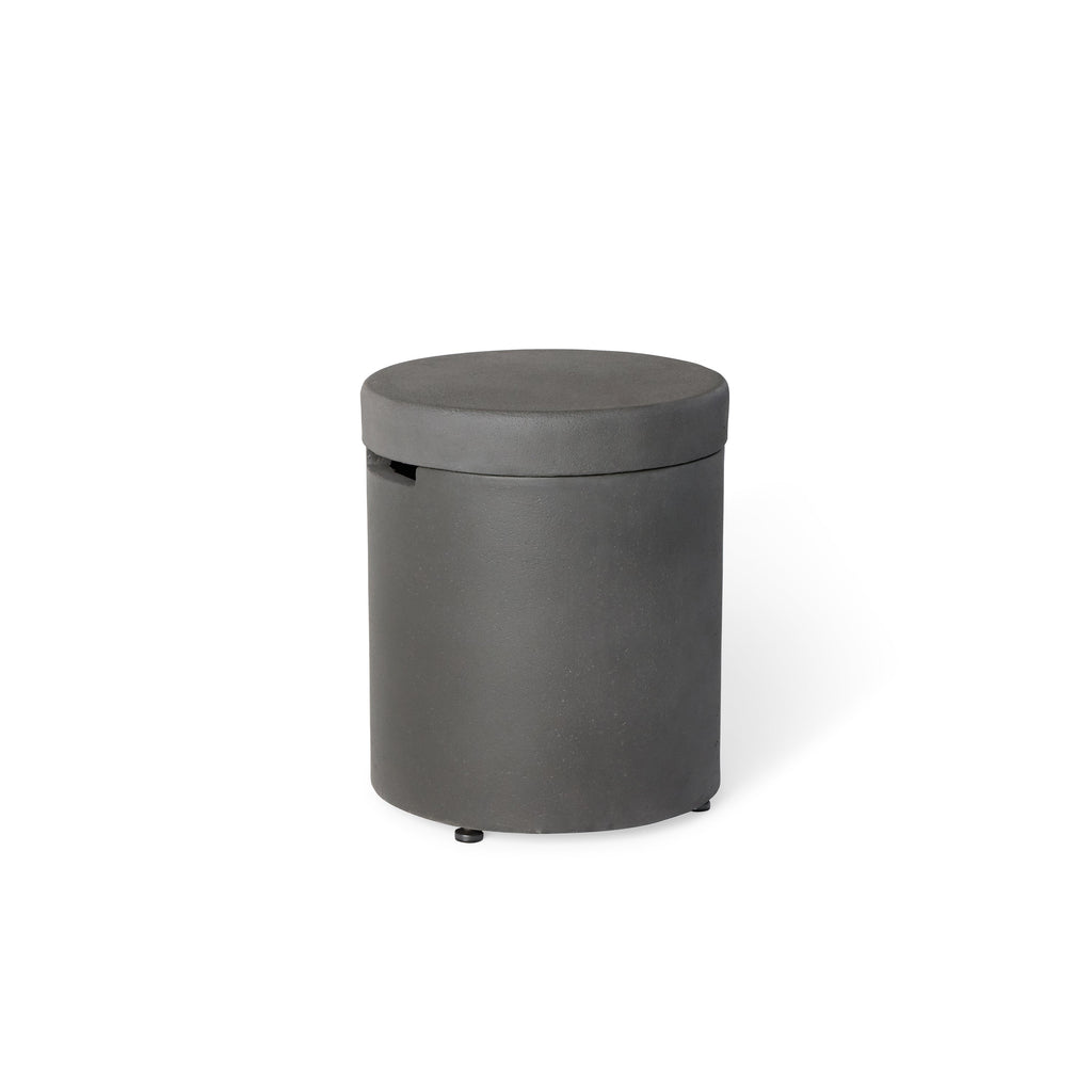 Aspen Round Propane Tank Cover - Carbon