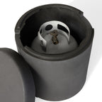 Aspen Round Propane Tank Cover - Carbon