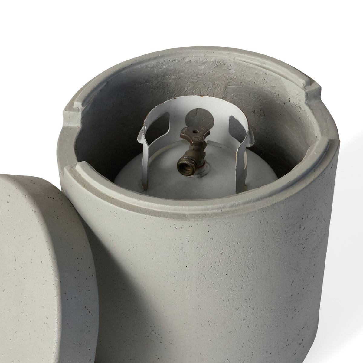 Aspen Round Propane Tank Cover - Flint