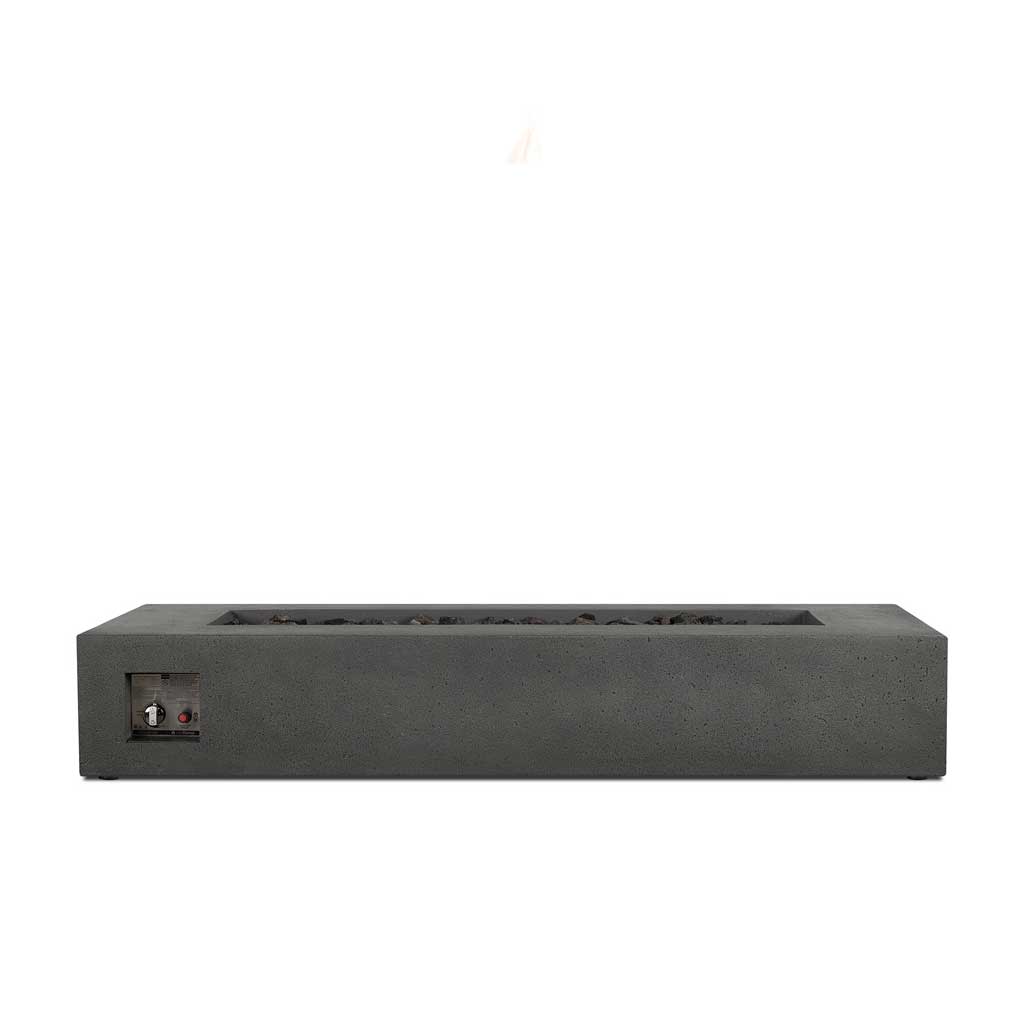 Aspen 72" Rectangular Fire Table - Carbon