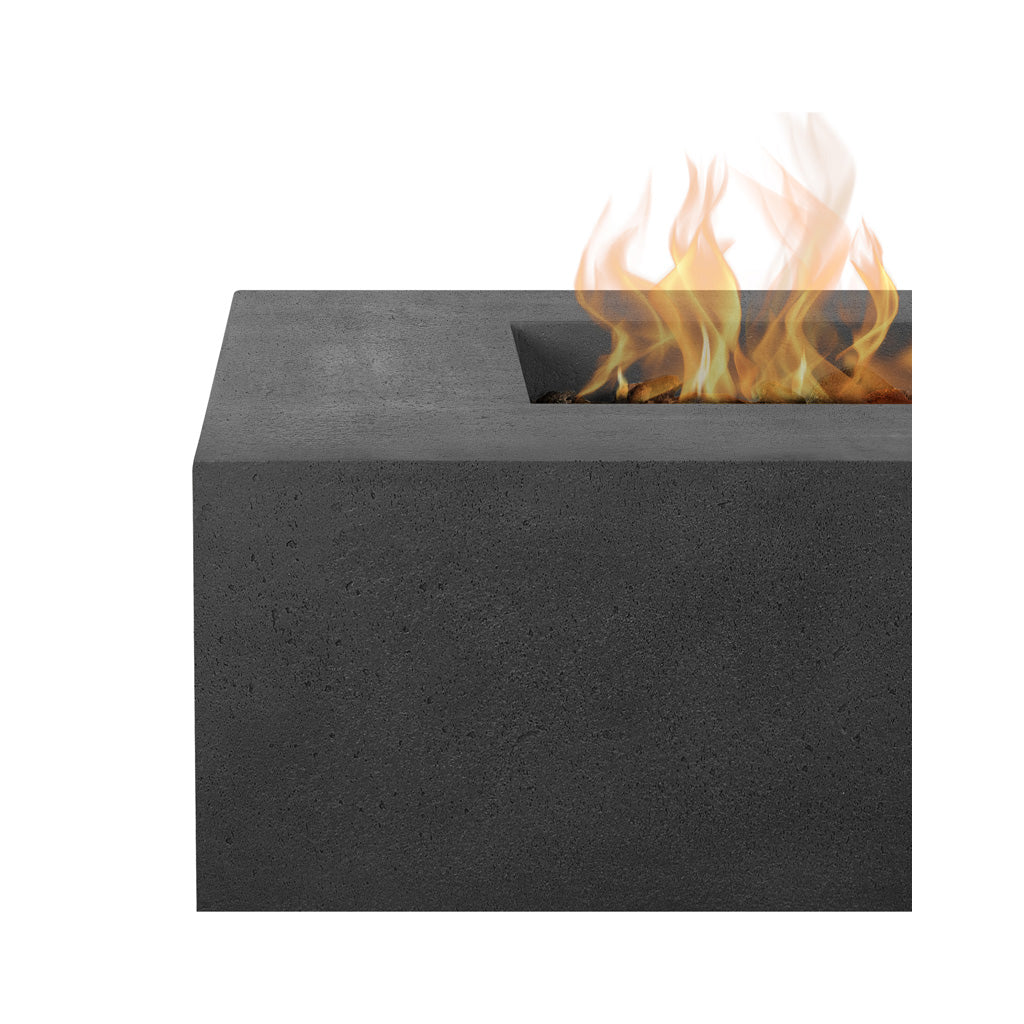 Aspen 72" Rectangular Fire Table - Carbon