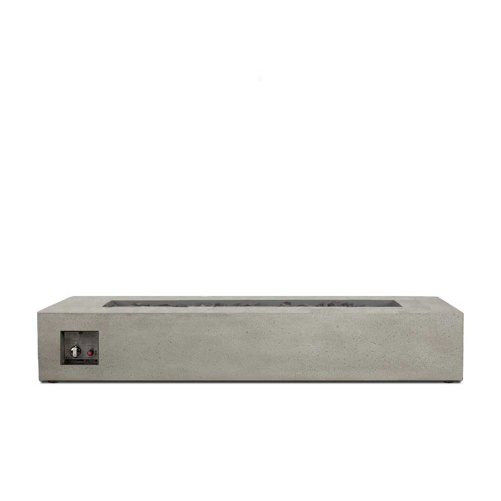 Aspen 72" Rectangular Fire Table - Flint