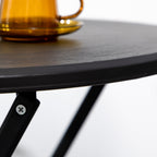 23.6" Folding Outdoor Coffee Table with HDPE Top, Dark Grey