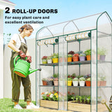 3-Tier Mini Greenhouse, 56.3" x 18.1" x 65", Clear