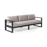 Belvedere Sofa in Charcoal Aluminum