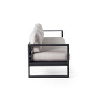 Belvedere Sofa in Charcoal Aluminum