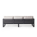 Belvedere Sofa in Charcoal Aluminum