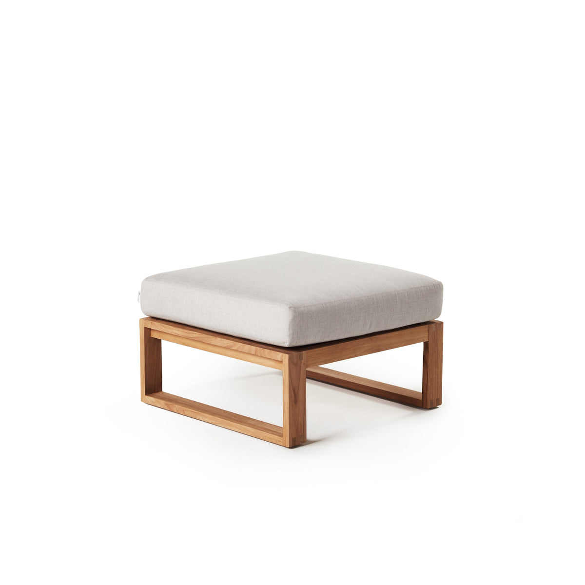 Belvedere Ottoman in Teak