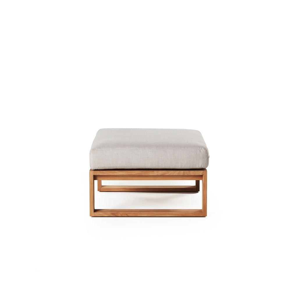 Belvedere Ottoman in Teak