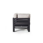 Belvedere Sectional Corner Chair in Charcoal Aluminum