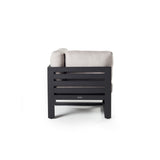 Belvedere Sectional Corner Chair in Charcoal Aluminum