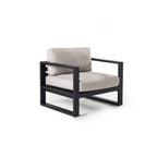 Belvedere Lounge Chair in Charcoal Aluminum