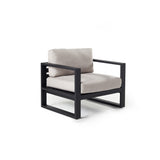 Belvedere Lounge Chair in Charcoal Aluminum