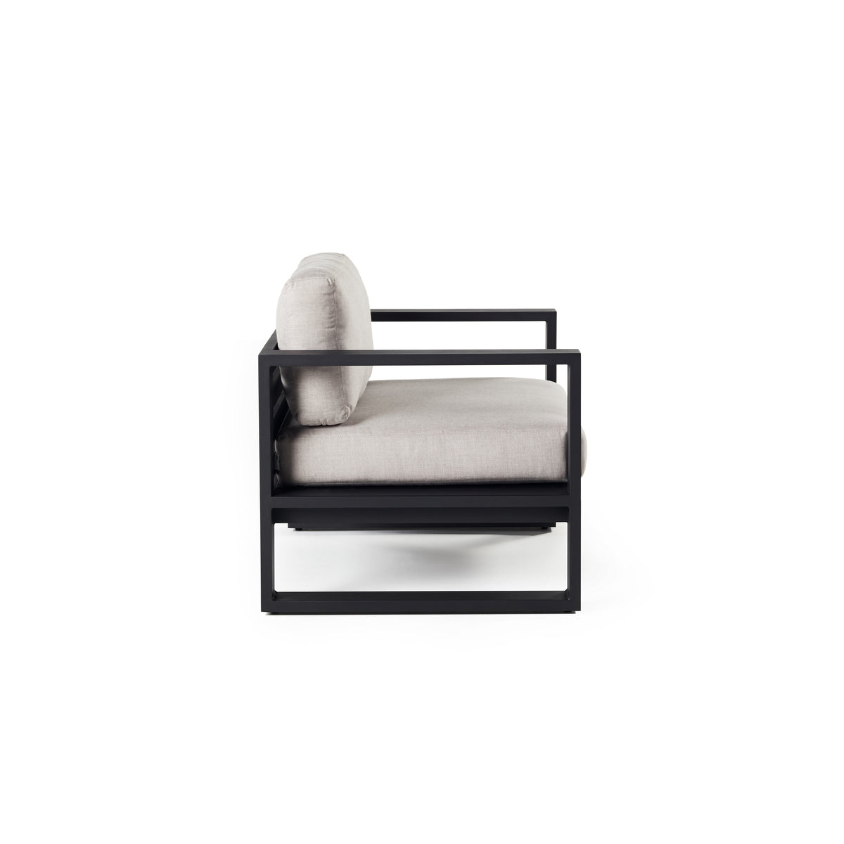 Belvedere Lounge Chair in Charcoal Aluminum