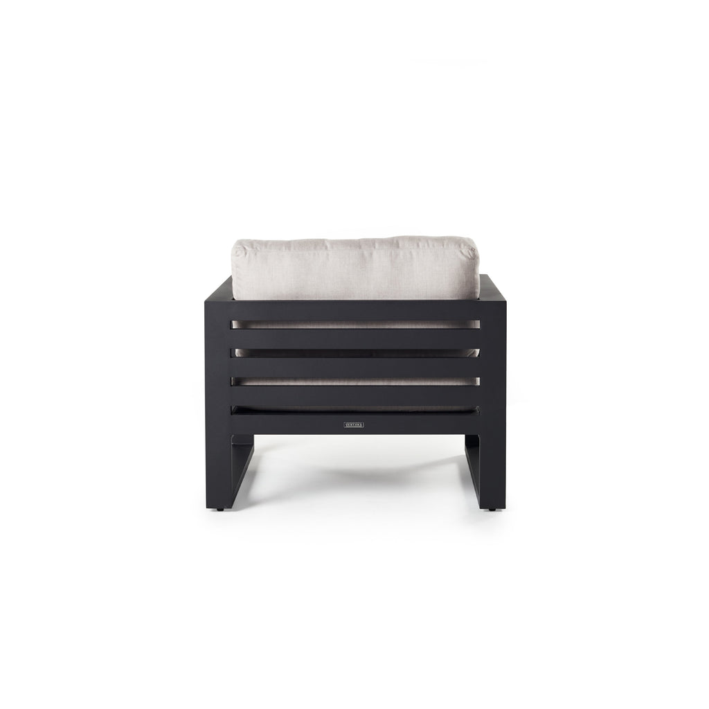 Belvedere Lounge Chair in Charcoal Aluminum