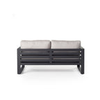 Belvedere Loveseat in Charcoal Aluminum