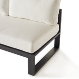 Belvedere Sectional Armless Loveseat in Charcoal