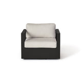 Belvedere Swivel Lounge Chair in Charcoal