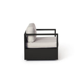 Belvedere Swivel Lounge Chair in Charcoal