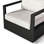 Belvedere Swivel Lounge Chair in Charcoal