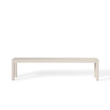 Belvedere Backless Bench in Dune Aluminum