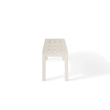 Belvedere Backless Bench in Dune Aluminum