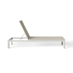 Belvedere Chaise in Dune Aluminum & Mesh