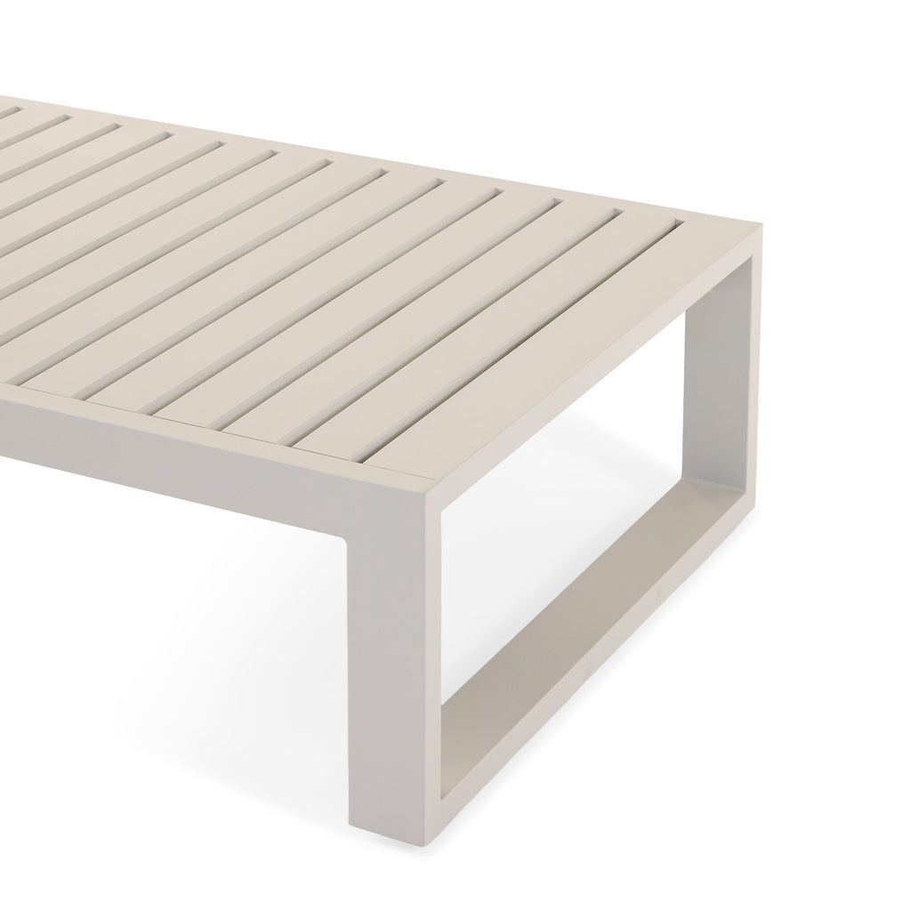 Belvedere Coffee Table in Dune Aluminum