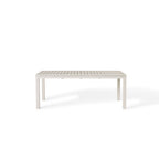 Belvedere 78"-120" Extension Dining Table in Dune Aluminum