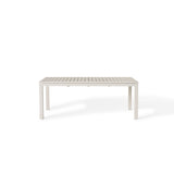 Belvedere 78"-120" Extension Dining Table in Dune Aluminum