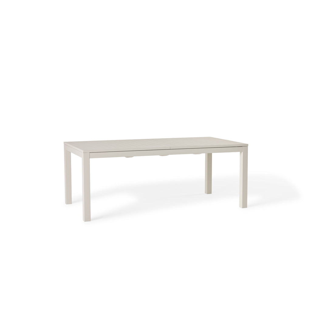 Belvedere 78"-120" Extension Dining Table in Dune Aluminum
